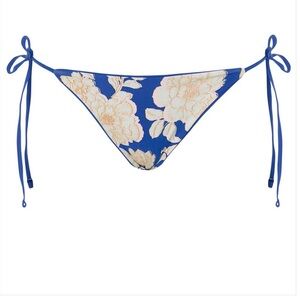 NWT Maaji Lapis Blue Sunning Tie Side Reversible Bikini Bottom • Large